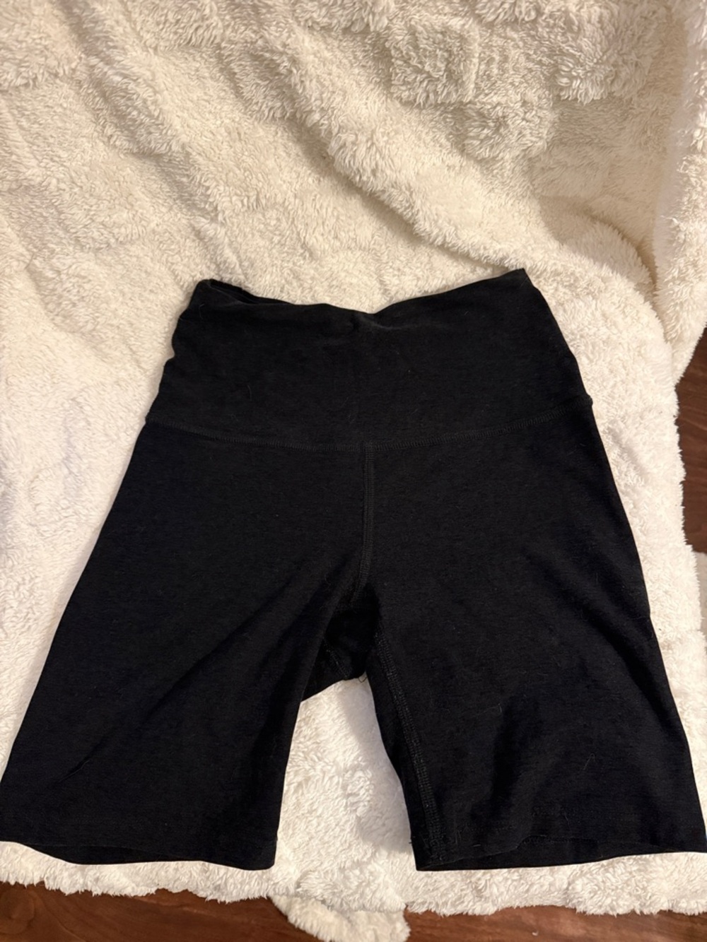 Beyond Yoga Black High-Waist Bike Shorts